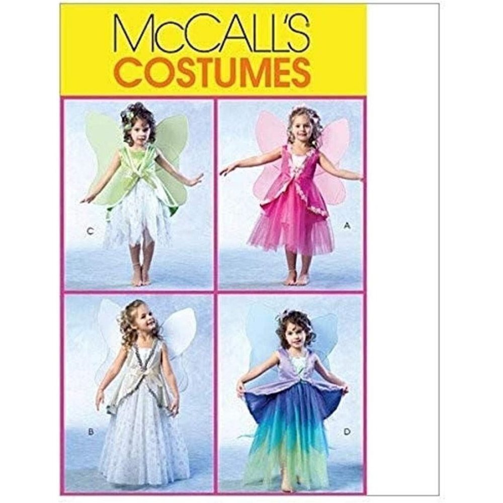 McCall's Sewing Pattern MP272 M4887 Girls Costumes Fairy‎ Angel Size 2-5